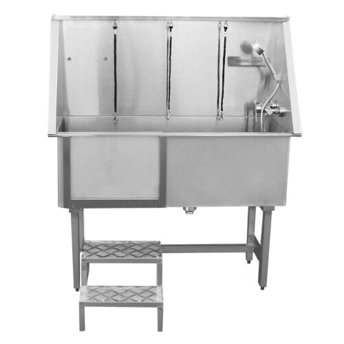 Edelstahl Haustier Badewanne 400mm 1