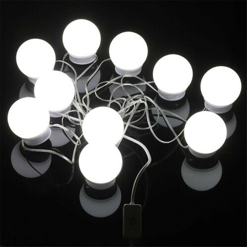 10 Led Bulbs Mirror Lights Bathroom Makeup Bulbs Fill light Lamps