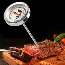 Stainless Steel Meat Poultry Food Thermometer BBQ Oven Temperature Cooking Probe