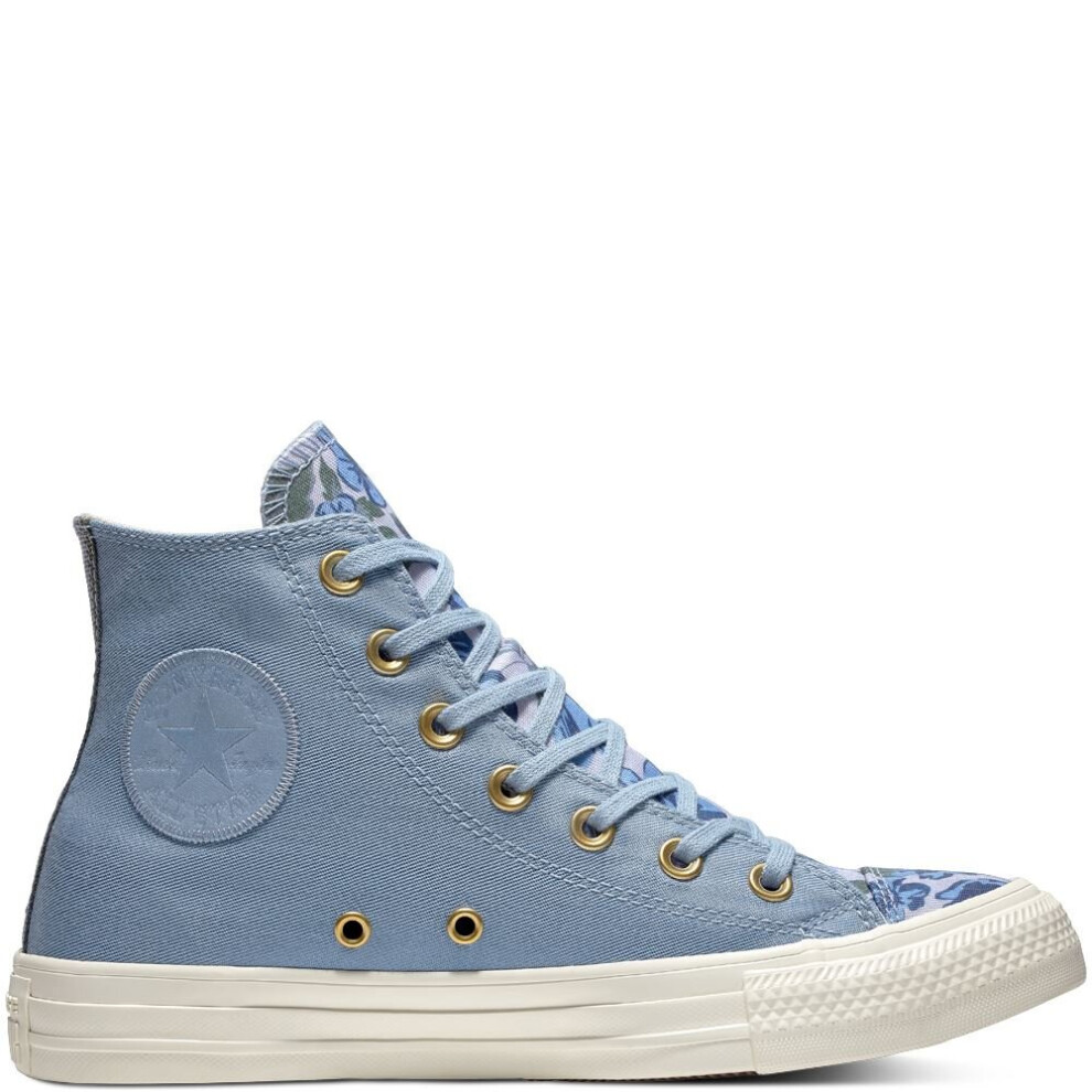 Converse (Uk 3-Eu 35-Us 5) Ctas Hi 561662C Washed Denim/ Women's Uk 3-8 Purple