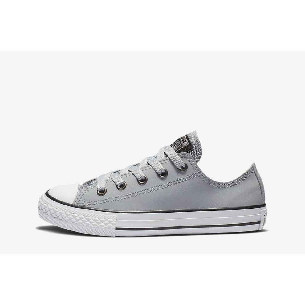 (UK 1-EU 33-US 1.5) Converse CTAS OX 662328C Wolf Grey Girls/Womens UK 10- 5.5