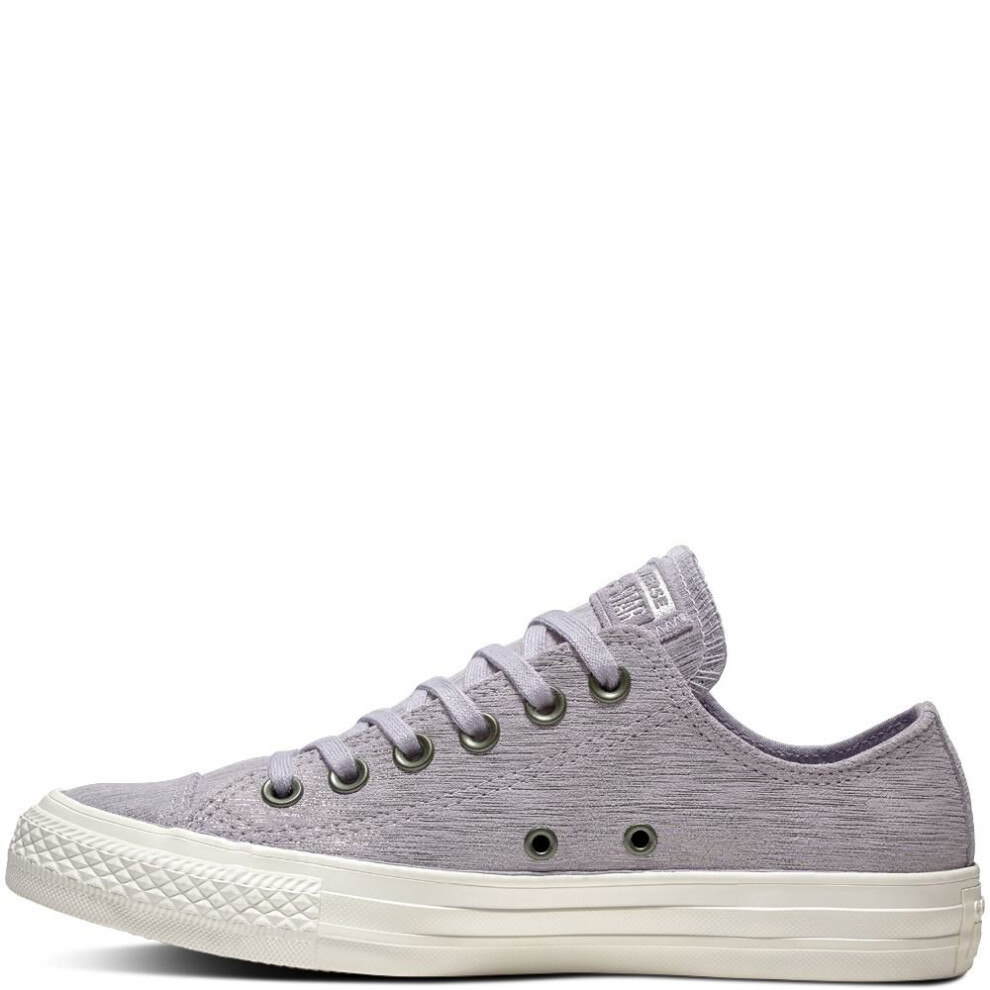 (UK 3-EU 35-US 5) Converse Chuck Taylor All Star Precious Metal Suede Women's Low Top Purple UK 3-8