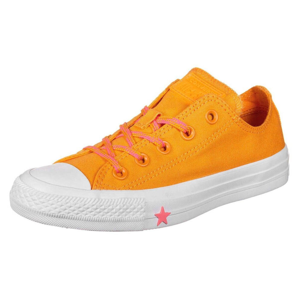 (UK 4-EU 35.5-US 6) Converse CTAS OX 564115C Orange Rind Women's Trainers Uk 3-8