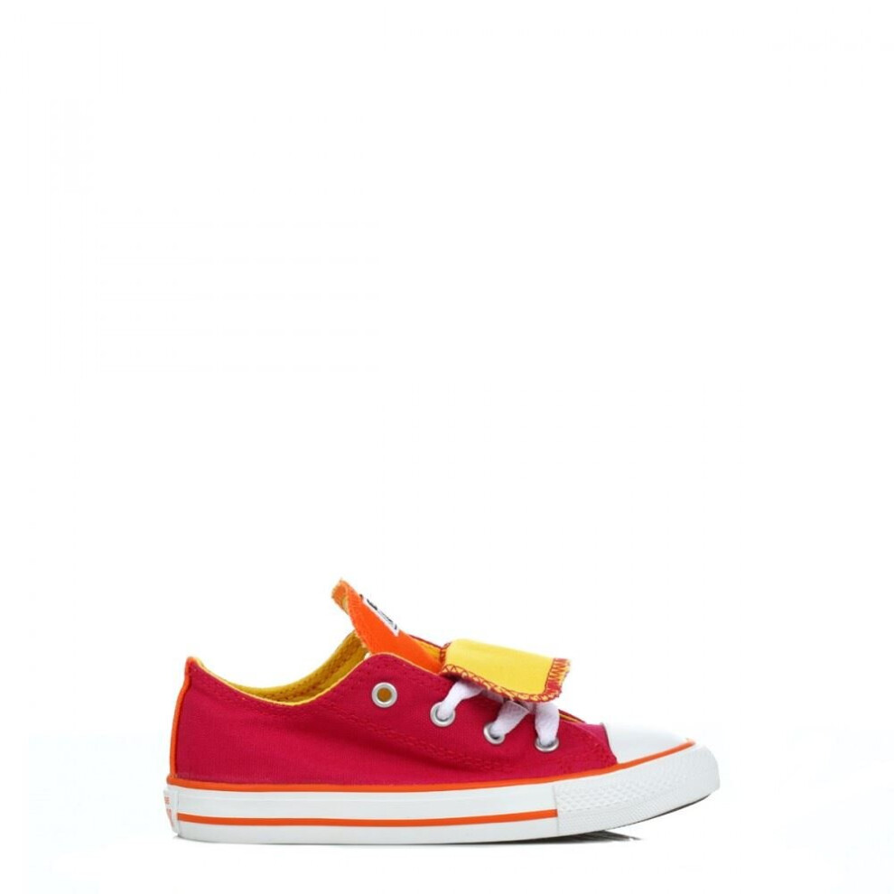 (UK 6-EU 22) CONVERSE CT DBL TNG OX BERRY PINK INFANTS 747701C UK 2-9