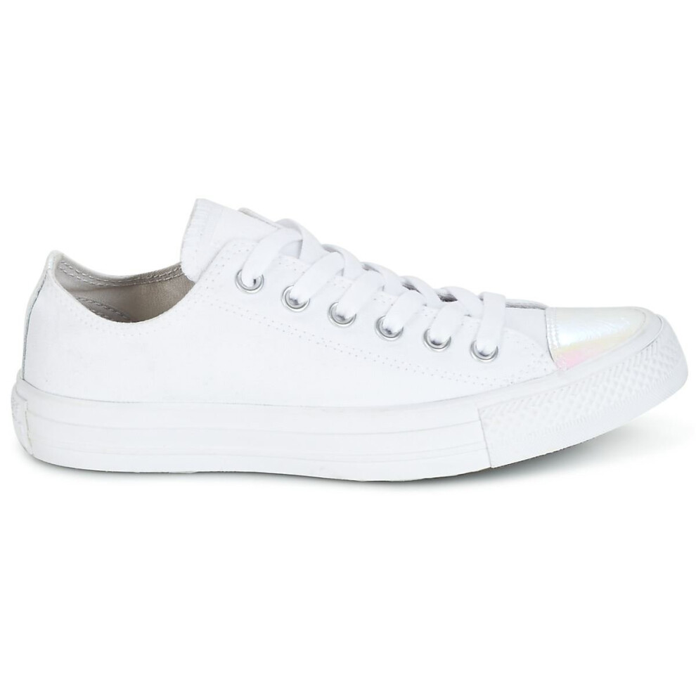 (UK 4-EU 36.5) Converse CTAS OX White/White/Mouse Women's 558006C UK 3-8