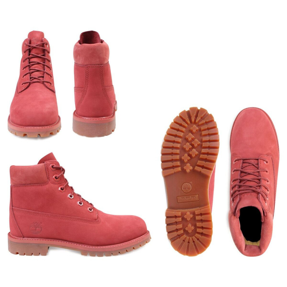 (UK 3-EU 35.5) Timberland 6 Inch Premium Boots Shoes Junior Tandori Spice A1KPH UK 3-6.5