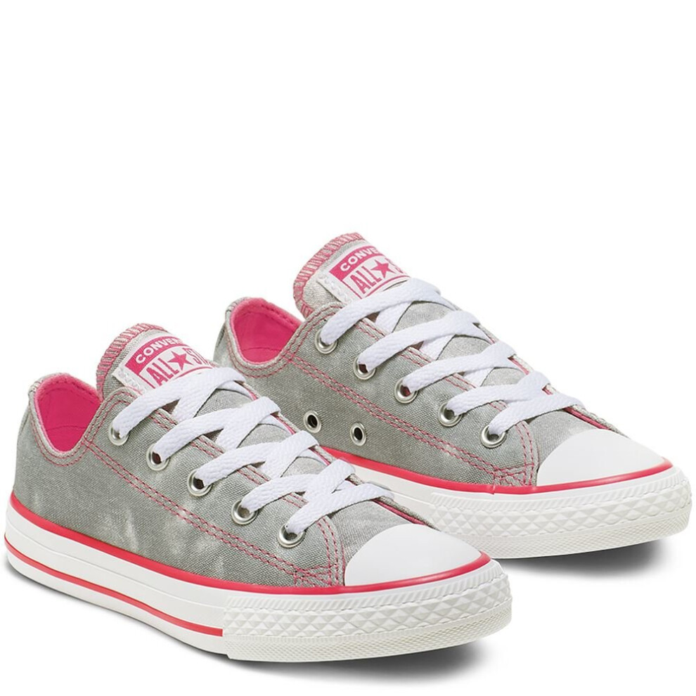 (UK 12-EU 30-US 12C) Converse CTAS OX  664271C Wolf Grey Girls  UK 3-11