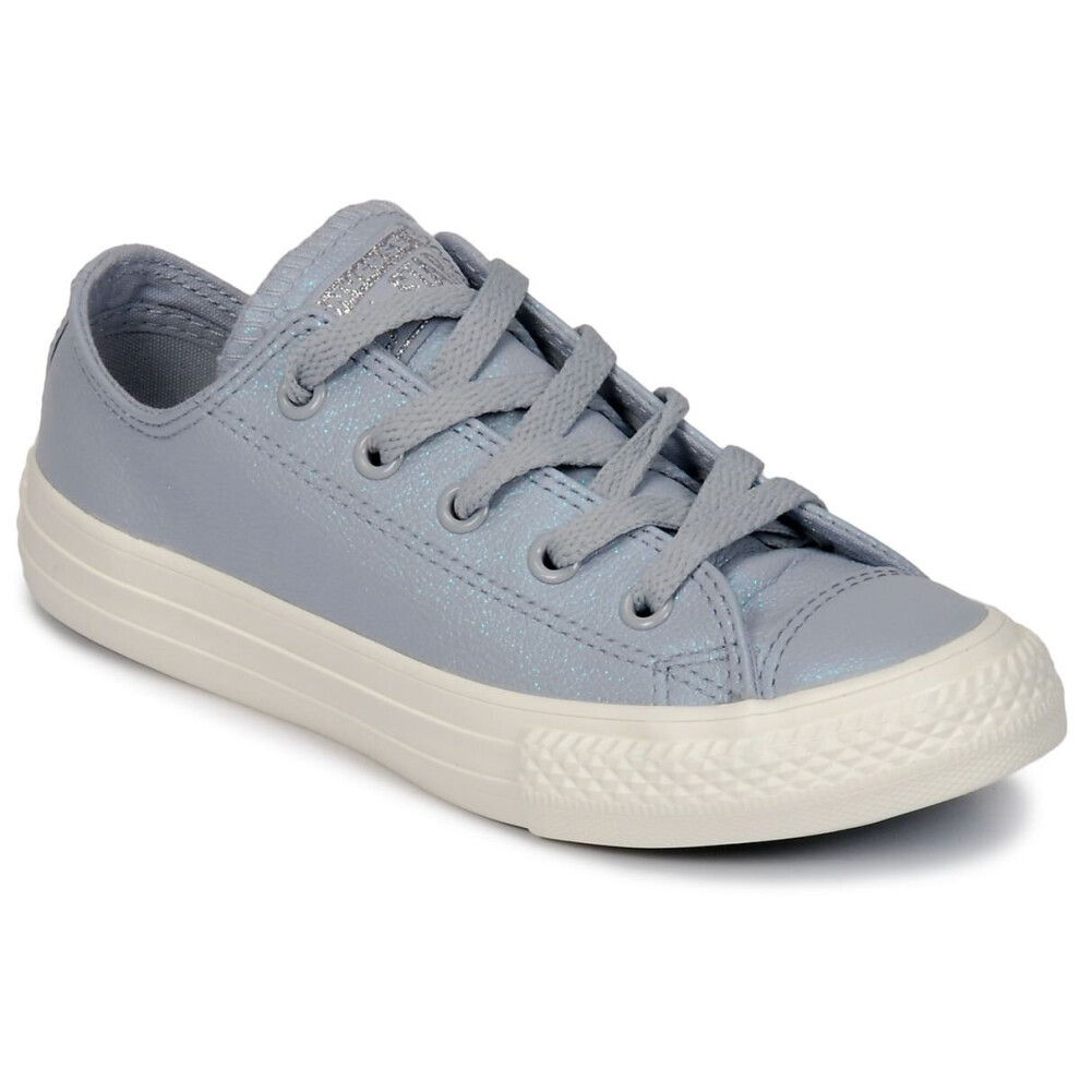 (UK 12-EU 30-US 12C) Converse All Star OX 661873C Wolf Grey/Black/Egret Kids UK 10-5