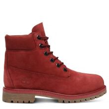 (UK 5.5-EU 39-US 6Y) Timblerland 6 In Premium WP A1VCK Burgandy Girls UK 3-6.5