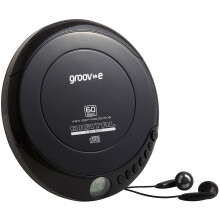 Groov-e Retro Series Personal CD Player with Earphones - Black