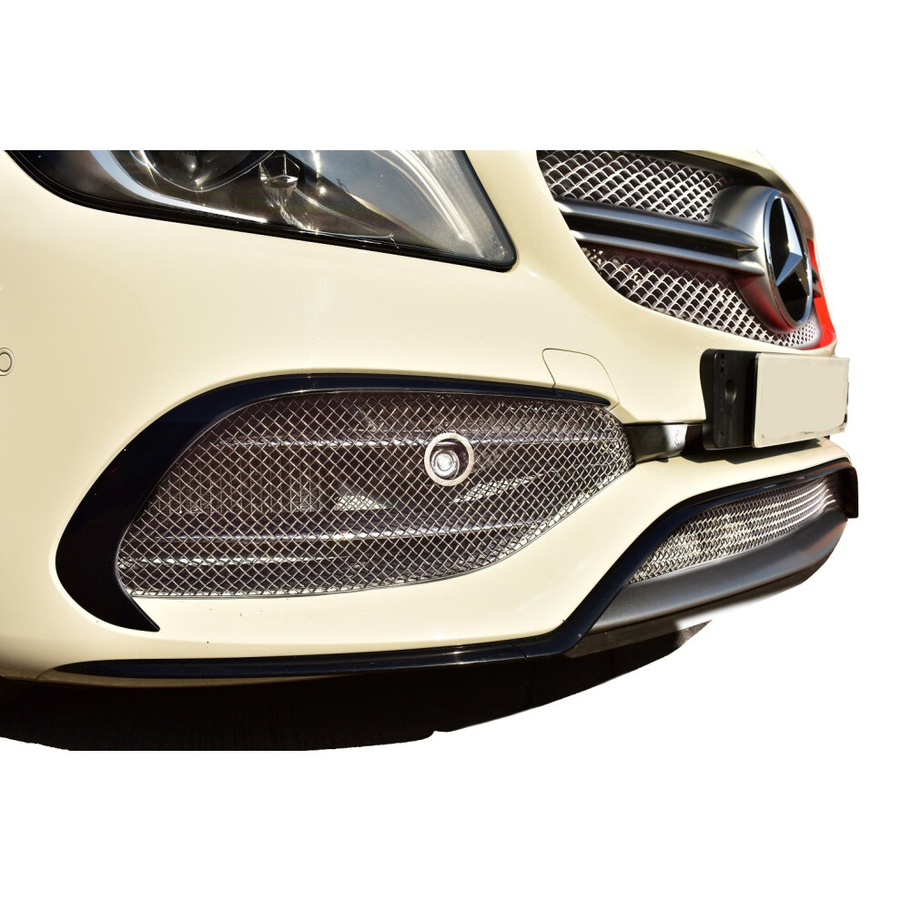 (Silver) Mercedes Amg A45 Facelift (W176) - Front Grille Set (2015 - 2018) Silver 5060468074291