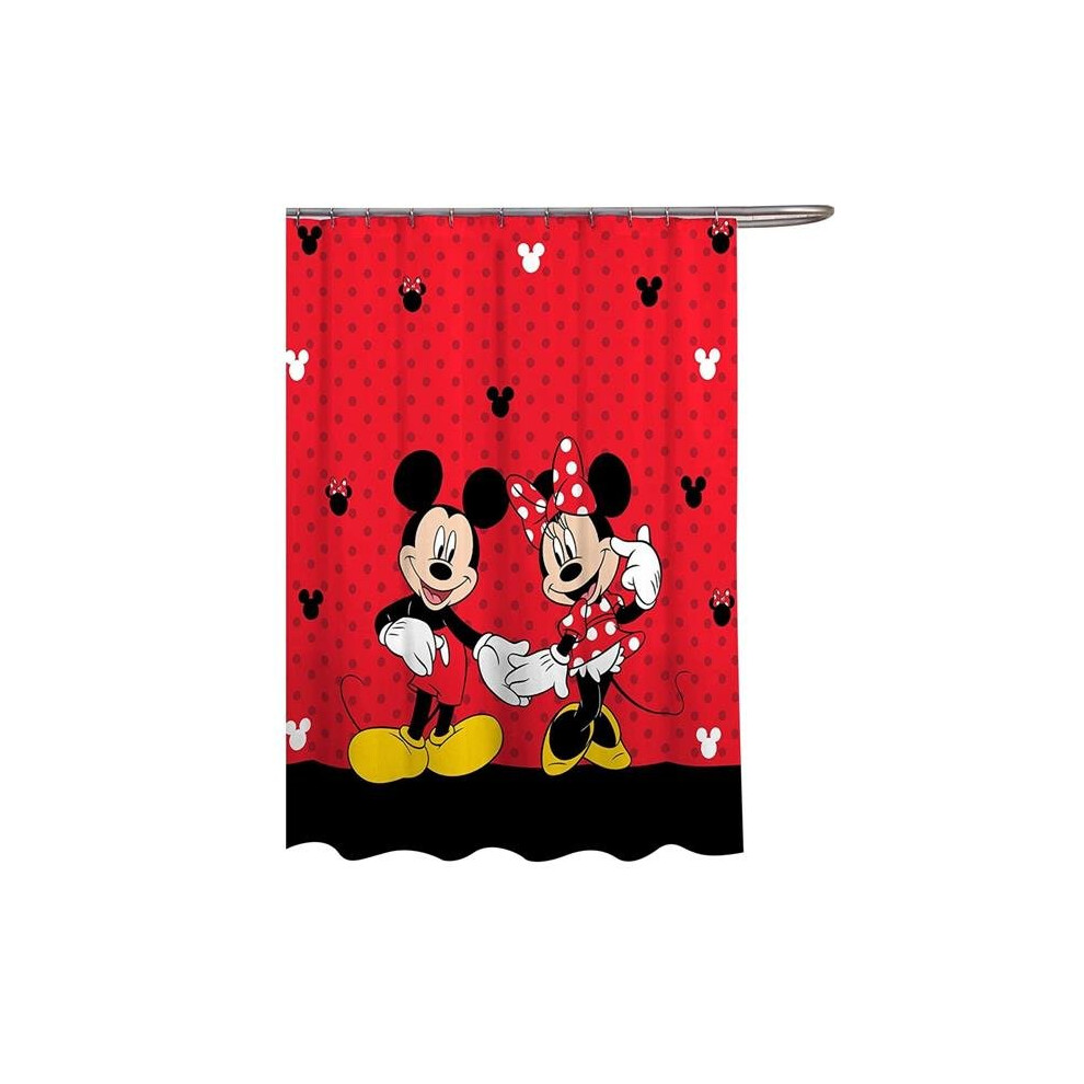 Mickey Mouse 808098 Disney Mickey & Minnie Mouse Classic Shower Curtain