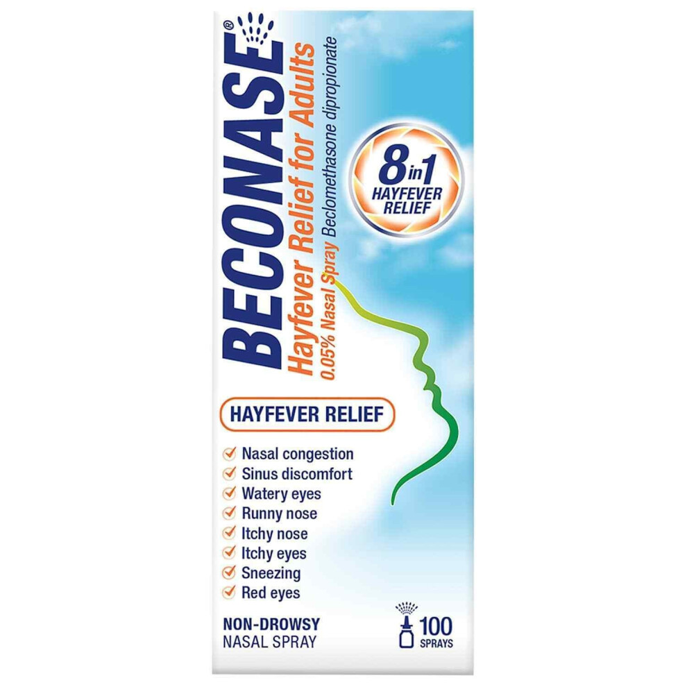 Beconase Hayfever Nasal Spray For Adults Non Drowsy 100 Sprays