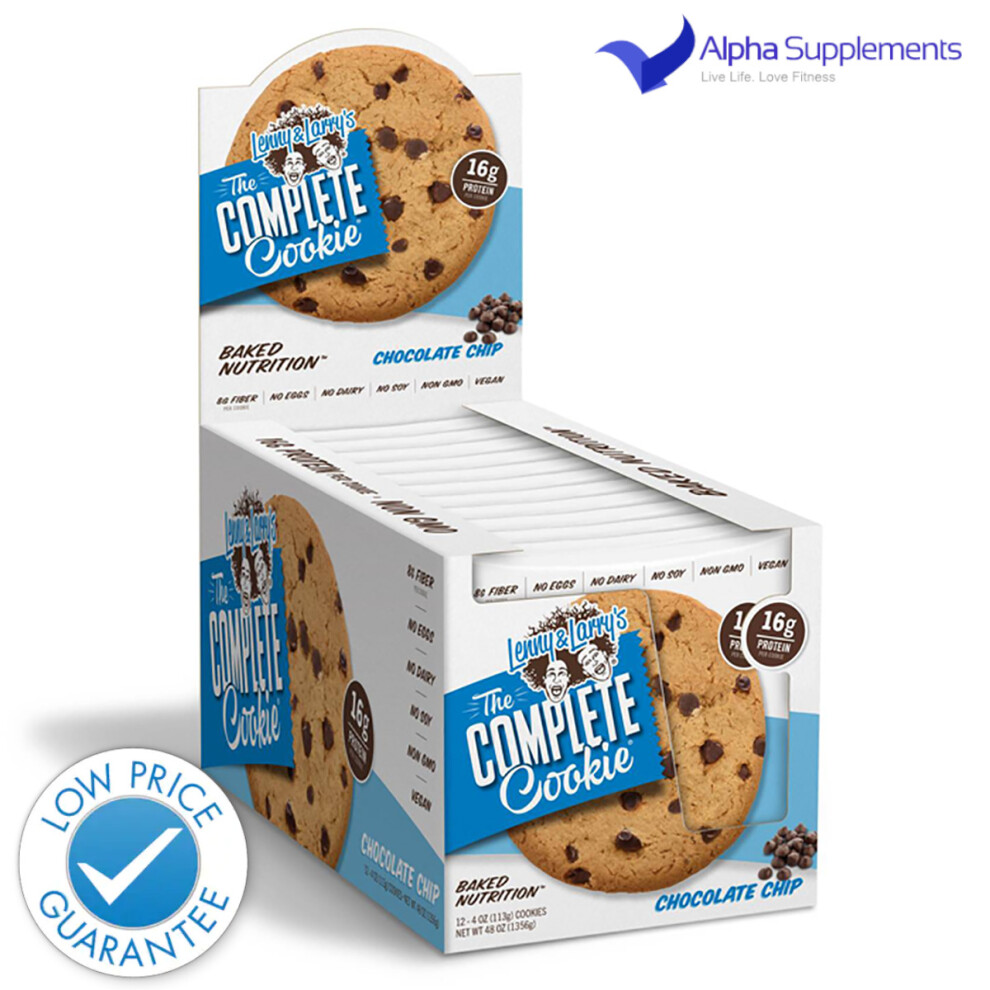 Lenny & Larry's (Peanut Butter Choc Chip) Complete Protein Cookie 12X113g