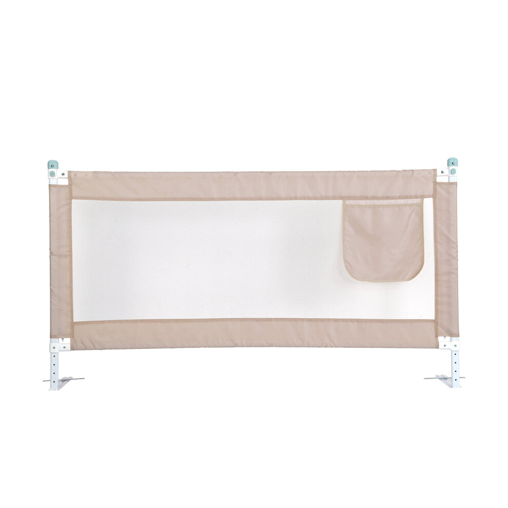(Beige) 180Cm Bed Safety Guards Child Toddler Bed Rail Beige