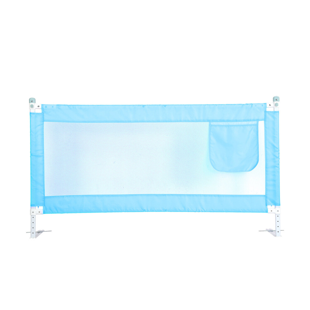 (Blue) 180CM Bed Safety Guards Child Toddler Bed Rail