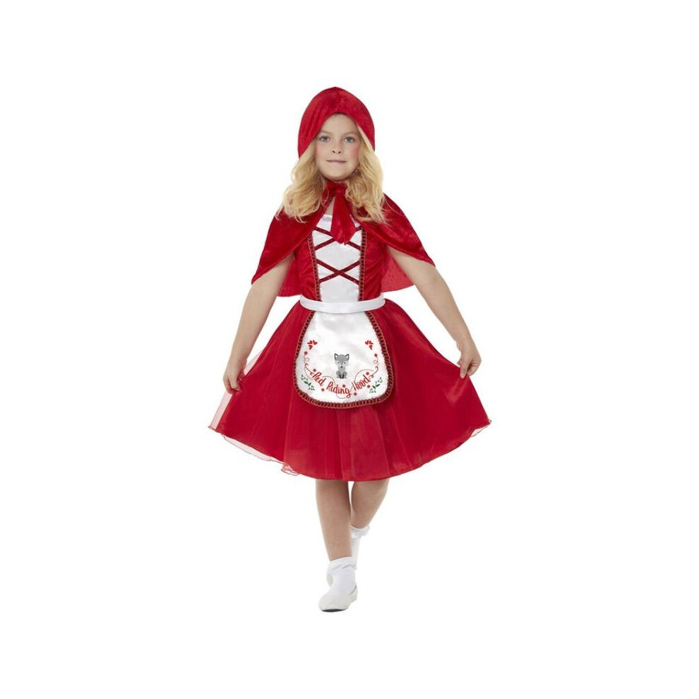 Girls Little Red Wolf Fancy Dress Costume Age 7-9