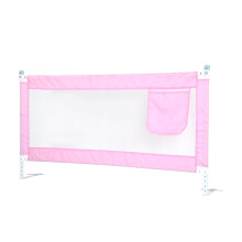 (Pink) 180CM Bed Safety Guards Child Toddler Bed Rail