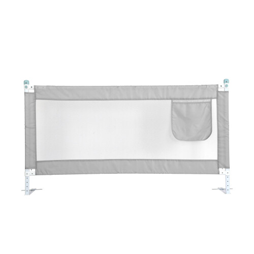 (Gray) 180CM Bed Safety Guards Child Toddler Bed Rail