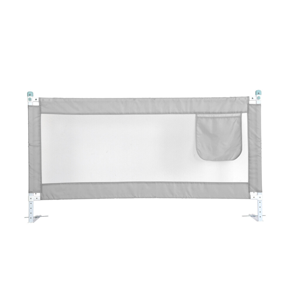 (Gray) 180CM Bed Safety Guards Child Toddler Bed Rail