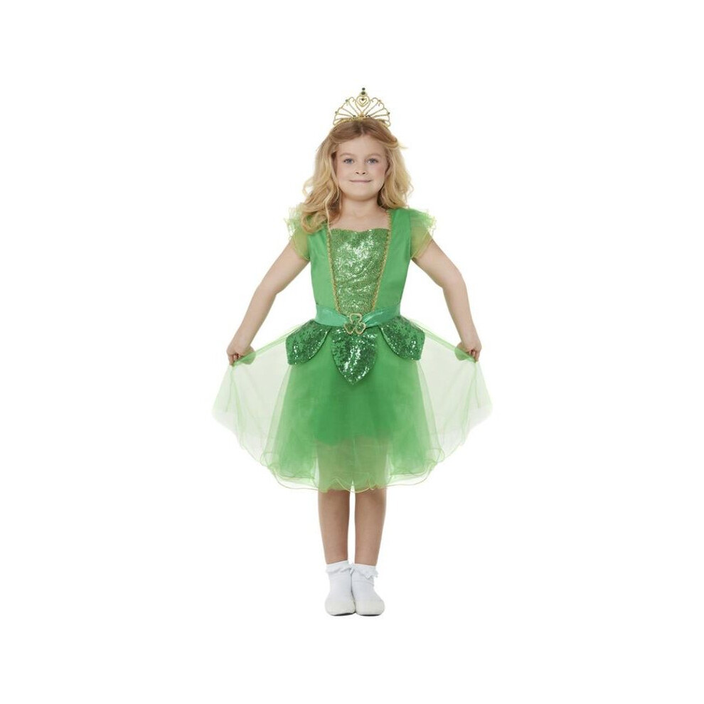 Girls St Patrick's Day Glitter Fairy Fancy Dress Costume Age 10-12