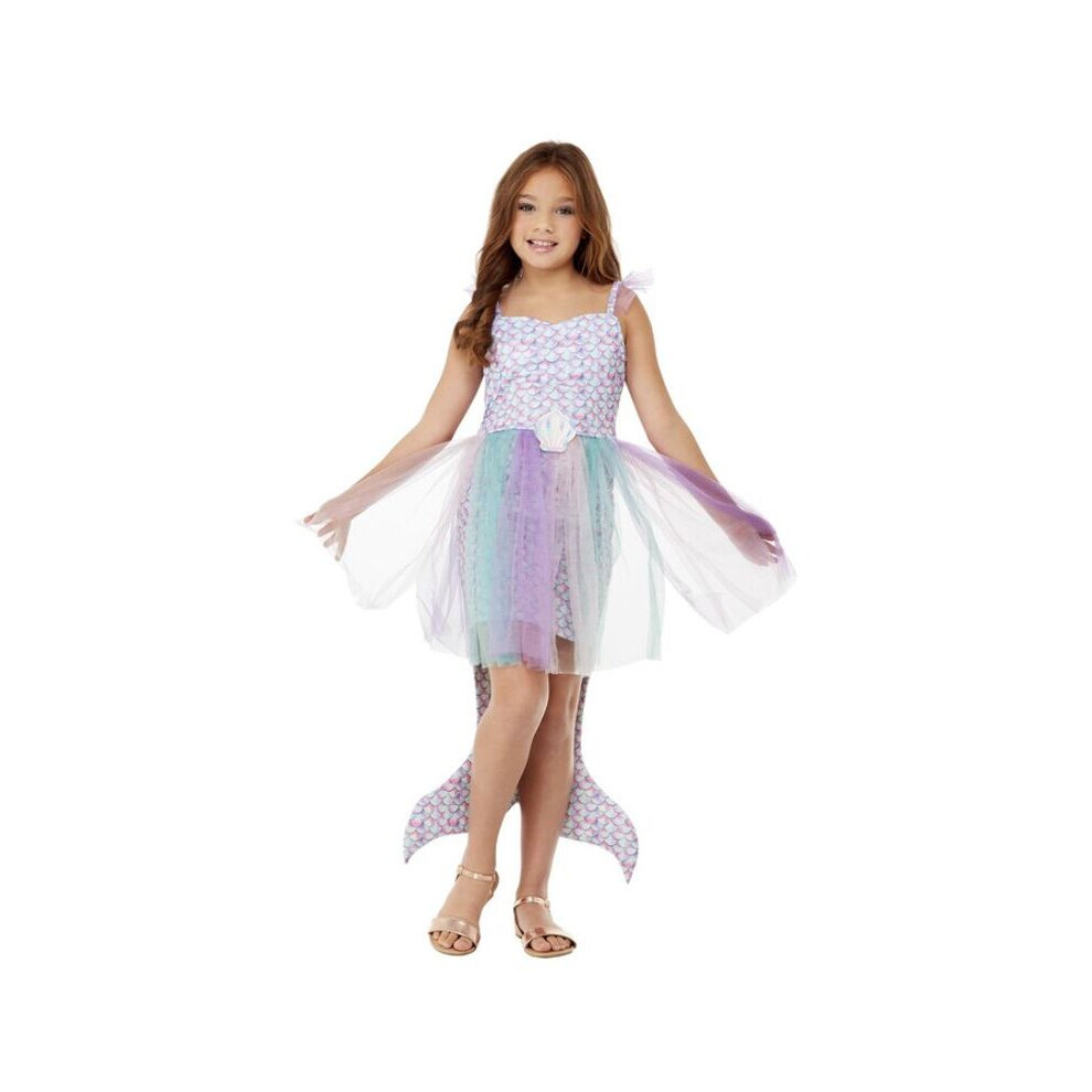 Girls Seashell Mermaid Fancy Dress Costume Age 7-9