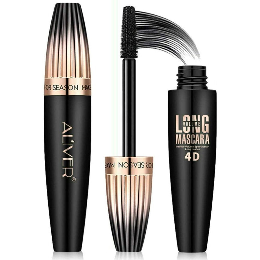 Aliver Black 4D Silk Fiber Lash Waterproof Mascara