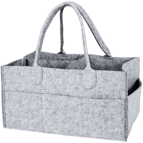 Mrs Hinch Baby Storage Organizer Bag Caddy Home Grey