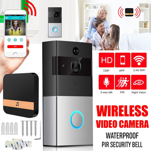 Security Wireless WiFi Remote PIR Video Camera Doorbell Phone Intercom