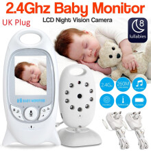 Baby Monitor 2.4GHz Digital Video NightVision Audio Sensor Camera 2.4″