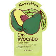 TonyMoly, Olen Avokado, Nutrition Beauty Mask Sheet, 1 Sheet, 0,74 oz (21 g)