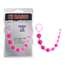 Anal Beads Butt Plug Silicone Jelly Chain Bum Sex Toy Unisex Thai Balls