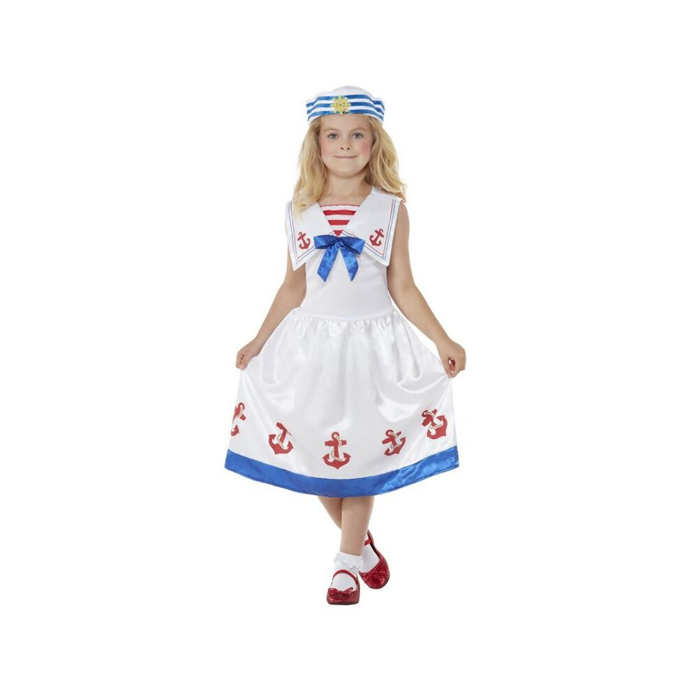 Girls High Seas Sailor Fancy Dress Costume Age 10-12