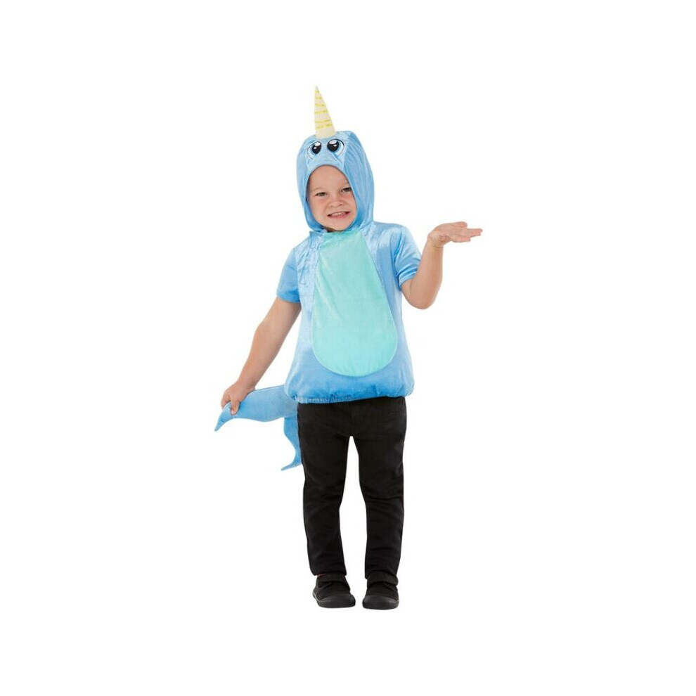 Toddlers Narwhal Whale Fancy Dress Costume Age 3-4