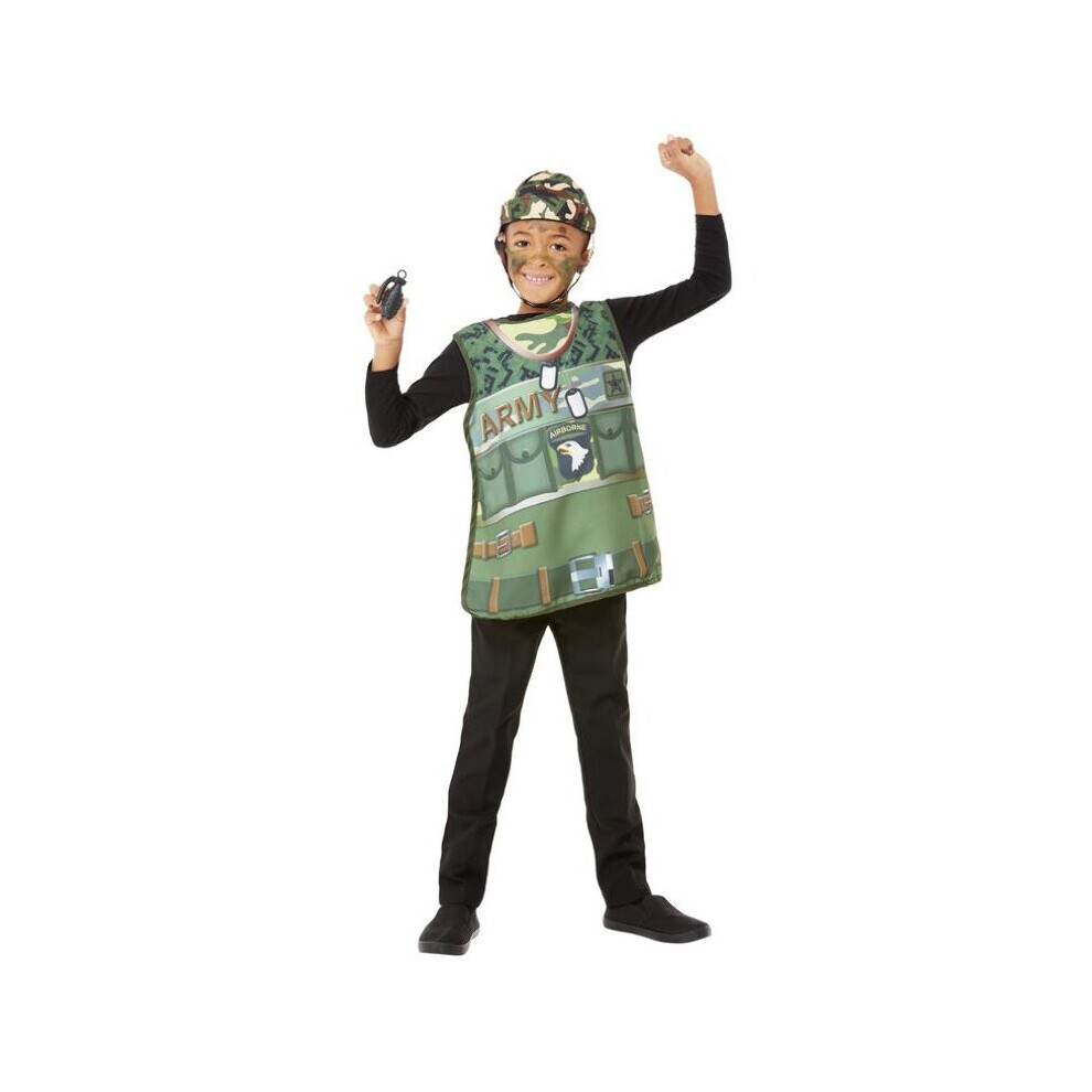 Boys Army Fancy Dress Kit One Size