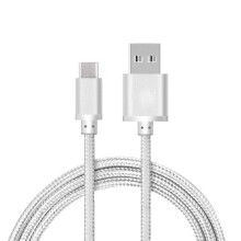 (Silver, 3M) USB 3.0 (Type-C) Data Sync Charger Charging Cable