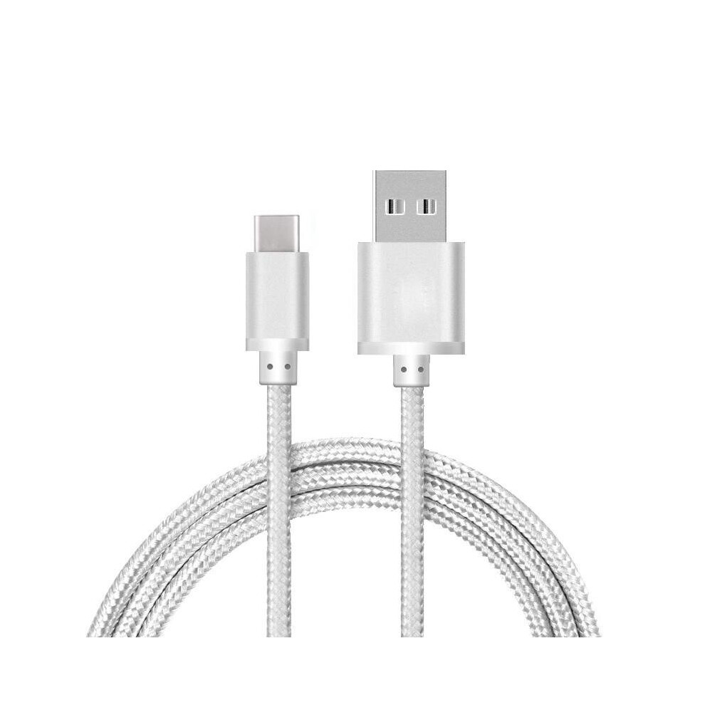 (, 2M) Usb 3.0 (Type-C) Data Sync Charger Charging Cable Silver