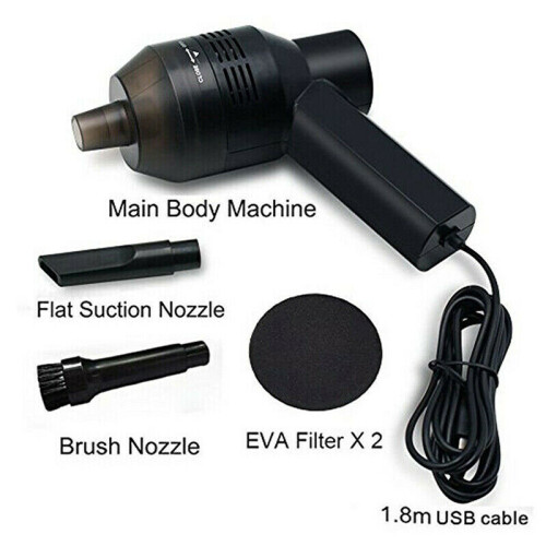 Mini Vacuum Cleaner Portable USB Computer Keyboard Brush Dust Handheld Clean 1