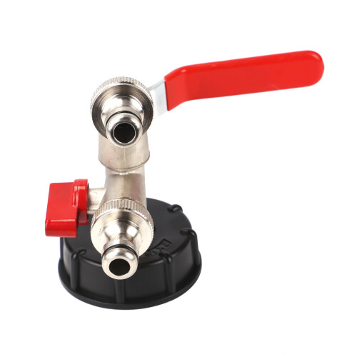 IBC Faucet Water Brass Tank Outlet Adapter Container Connector 2