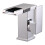 LED RGB Bathroom Sink Mixer Tap Waterfall Basin Temperature Sense 2