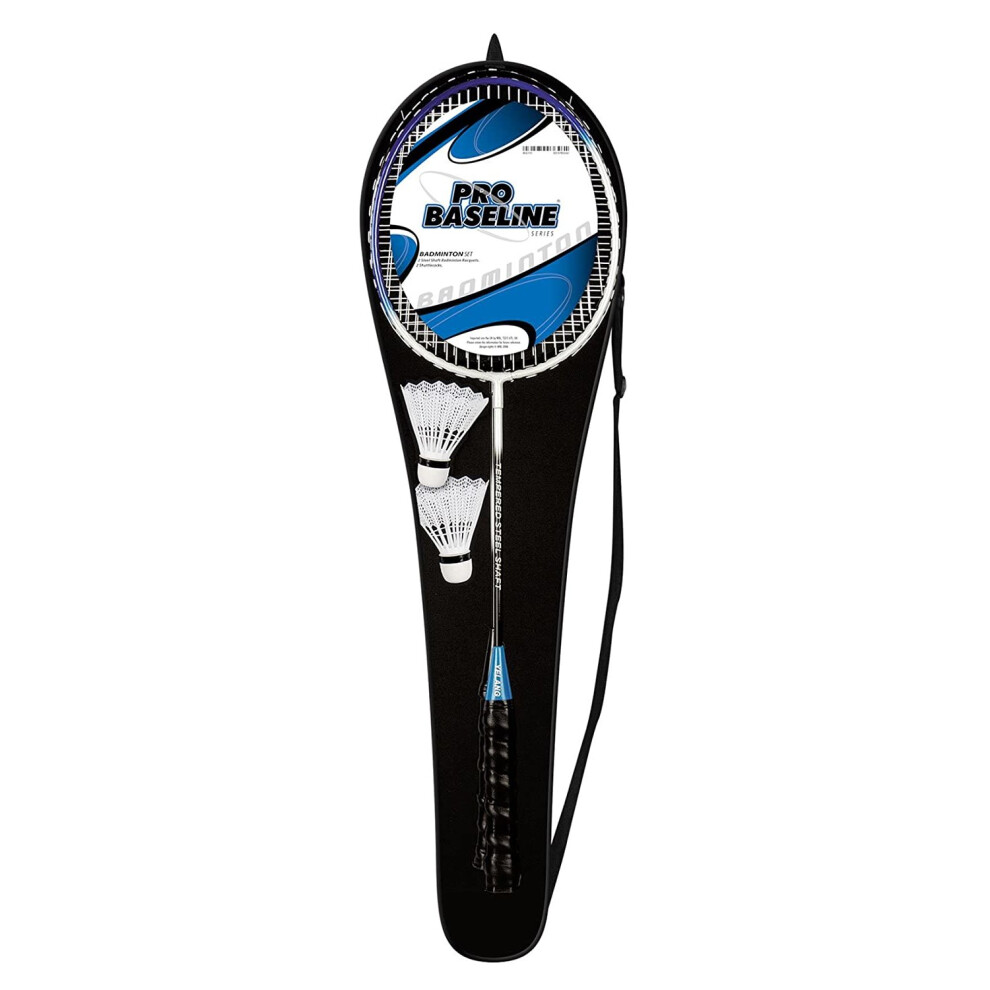 Pro Baseline 2 Badminton Racquets and 2 Shuttlecocks Set