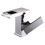 LED RGB Bathroom Sink Mixer Tap Waterfall Basin Temperature Sense 6