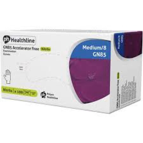 (Extra Large - Blue) Powder Free Nitrile Gloves - Medium, Large or XL 1