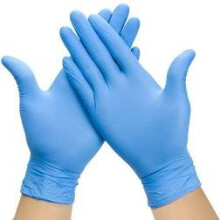 (Extra Large - Blue) Powder Free Nitrile Gloves - Medium, Large or XL