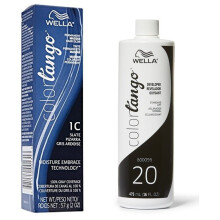 (1C Slate + Developer (Vol. 20) 16oz) Wella Color Tango 1C Slate Permanent Haircolor