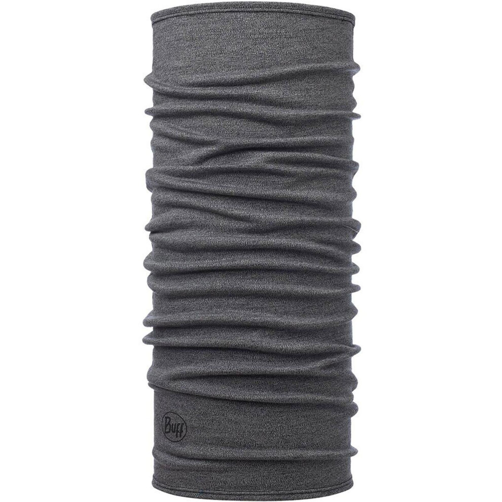 Buff (Os, ) Unisex Midweight Merino Wool Protective Outdoor Tubular Bandana Scarf Grey