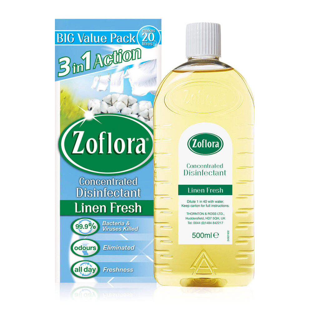 Zoflora Disinfectant 500Ml - Linen Fresh