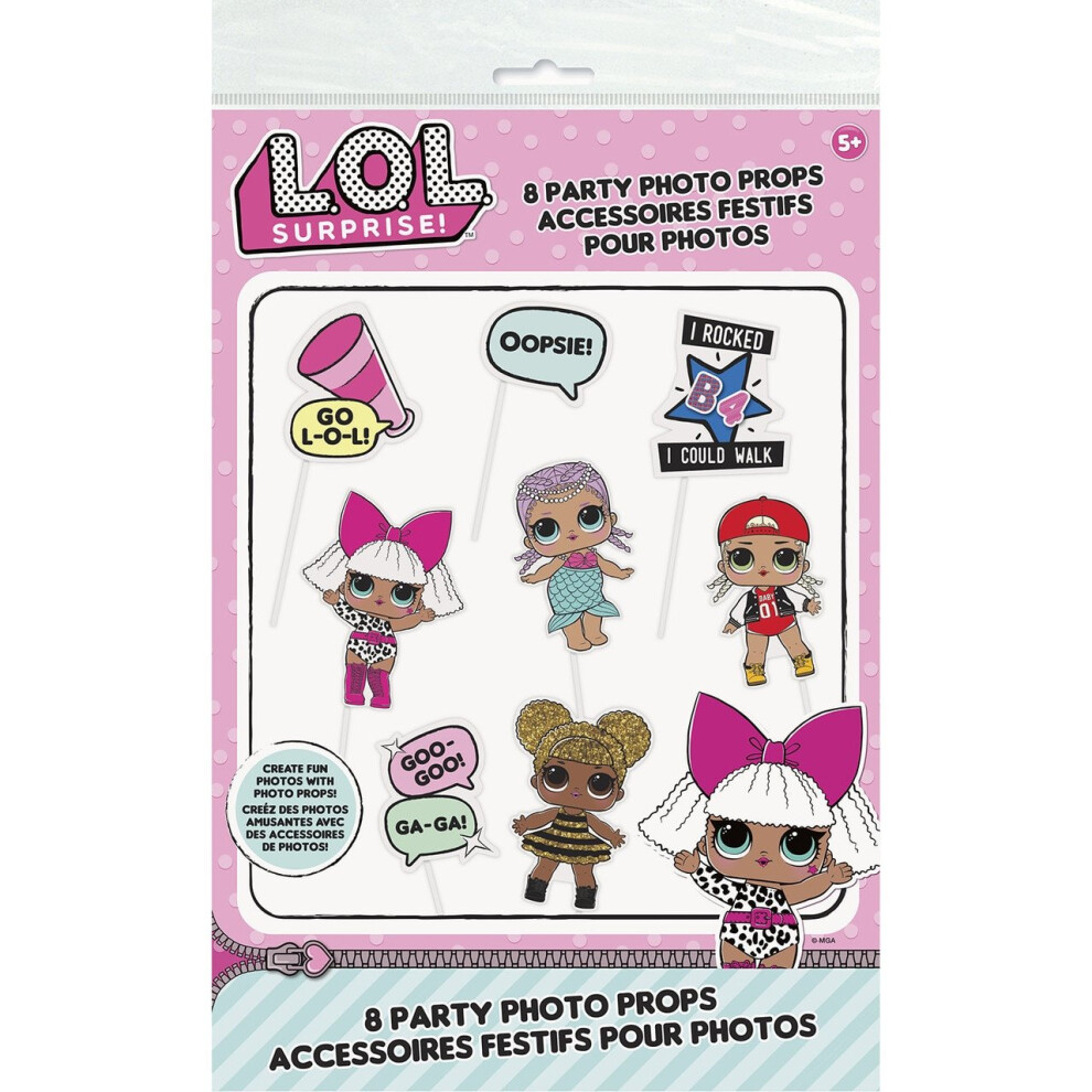 L.o.l. Surprise! Lol Surprise! Photo Booth Props [8 Per Package]