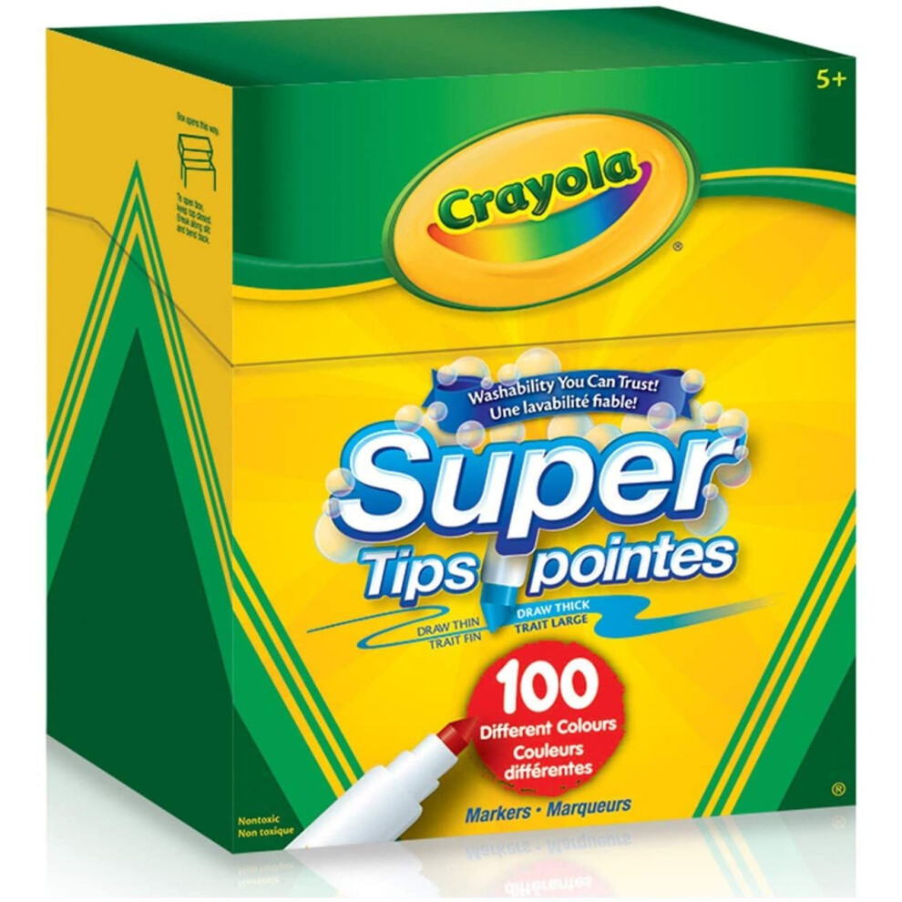 Crayola Super Tips Washable Markers 100 Count