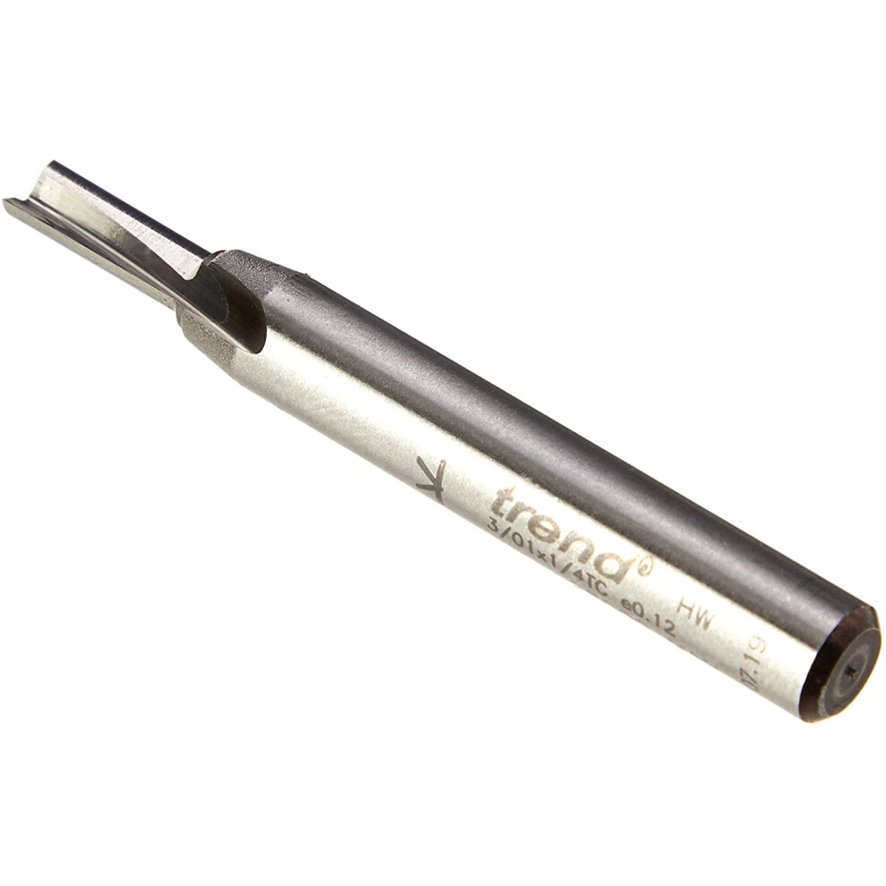 Trend Professional 1/4' Shank Straight Router Cutter Bit-Ref: 3/01X1/2Tc Diameter 4Mm Cutting Length 11Mm 616268362974